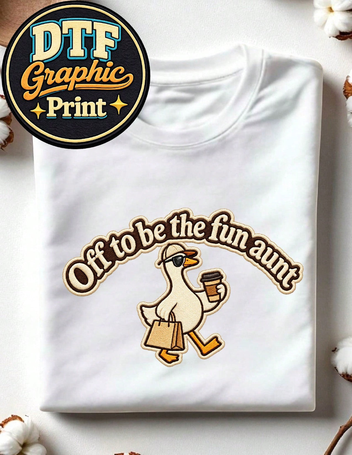 Off To Be The Fun Aunt Graphic T-Shirt