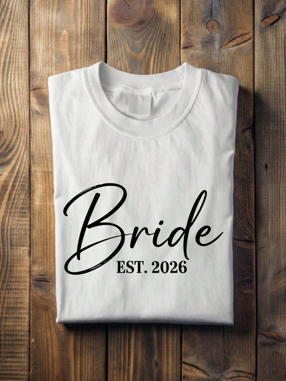 1 PC Bride Groom Est.2026 T-Shirt