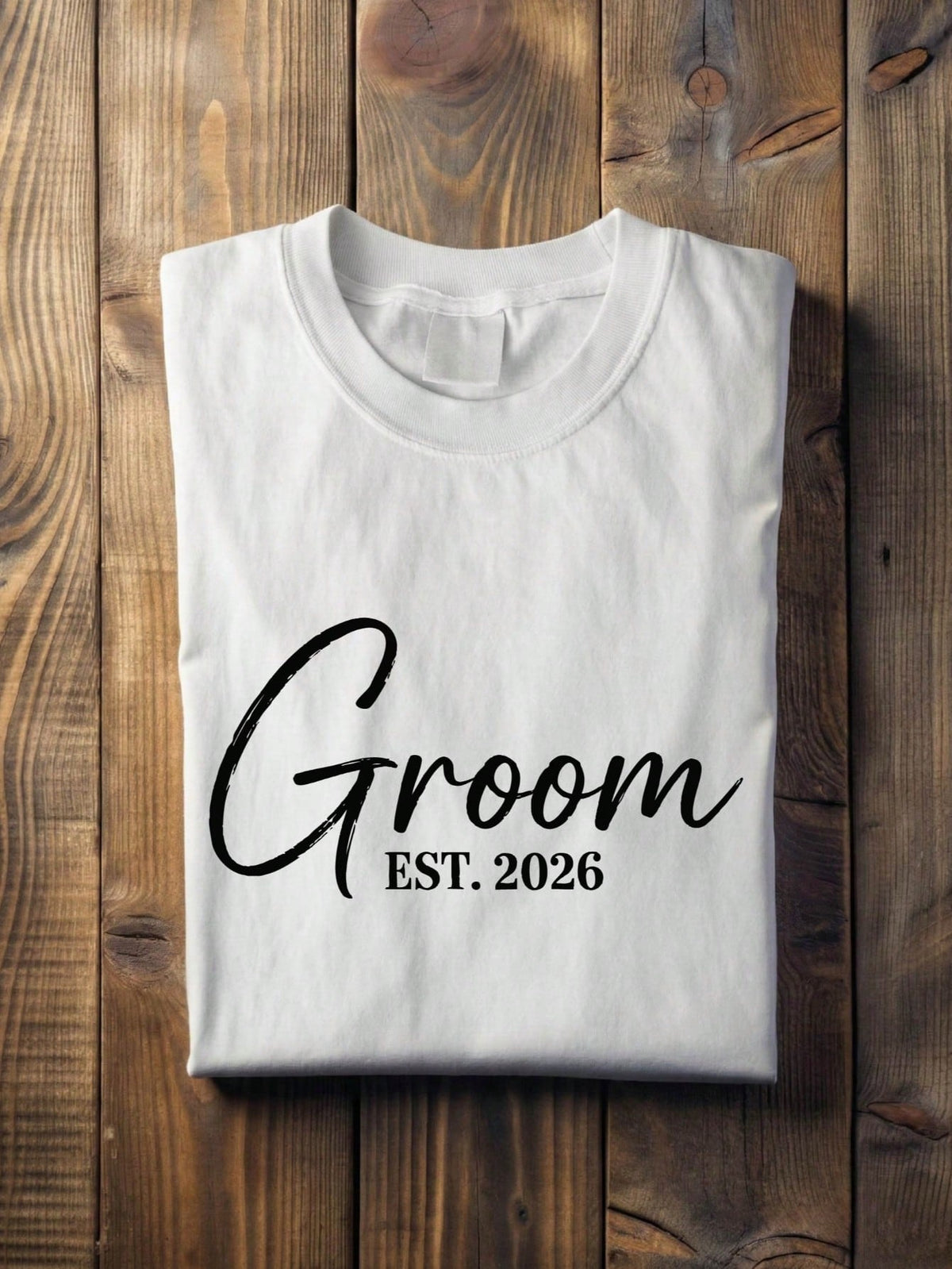 1 PC Bride Groom Est.2026 T-Shirt