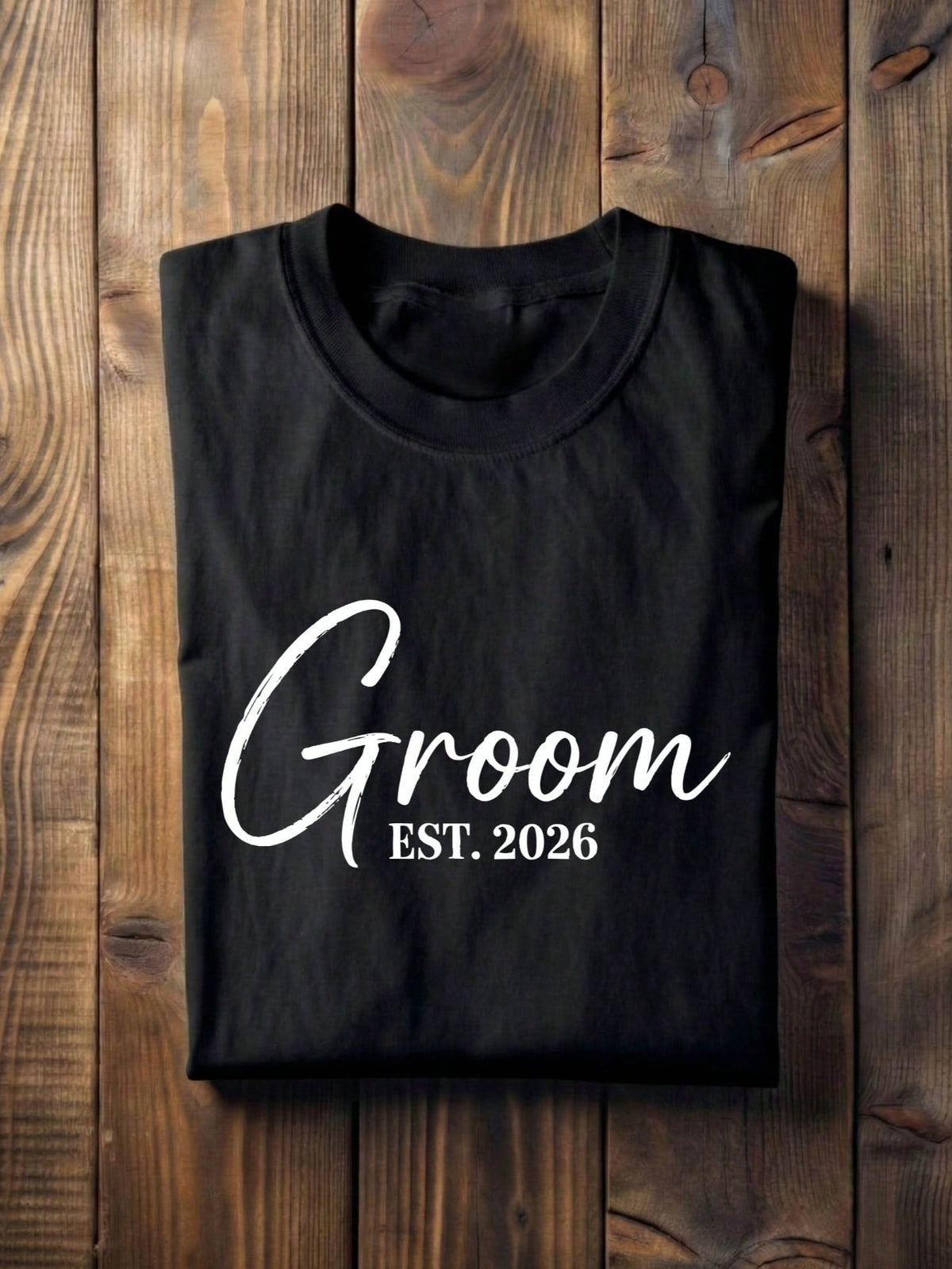 1 PC Bride Groom Est.2026 T-Shirt