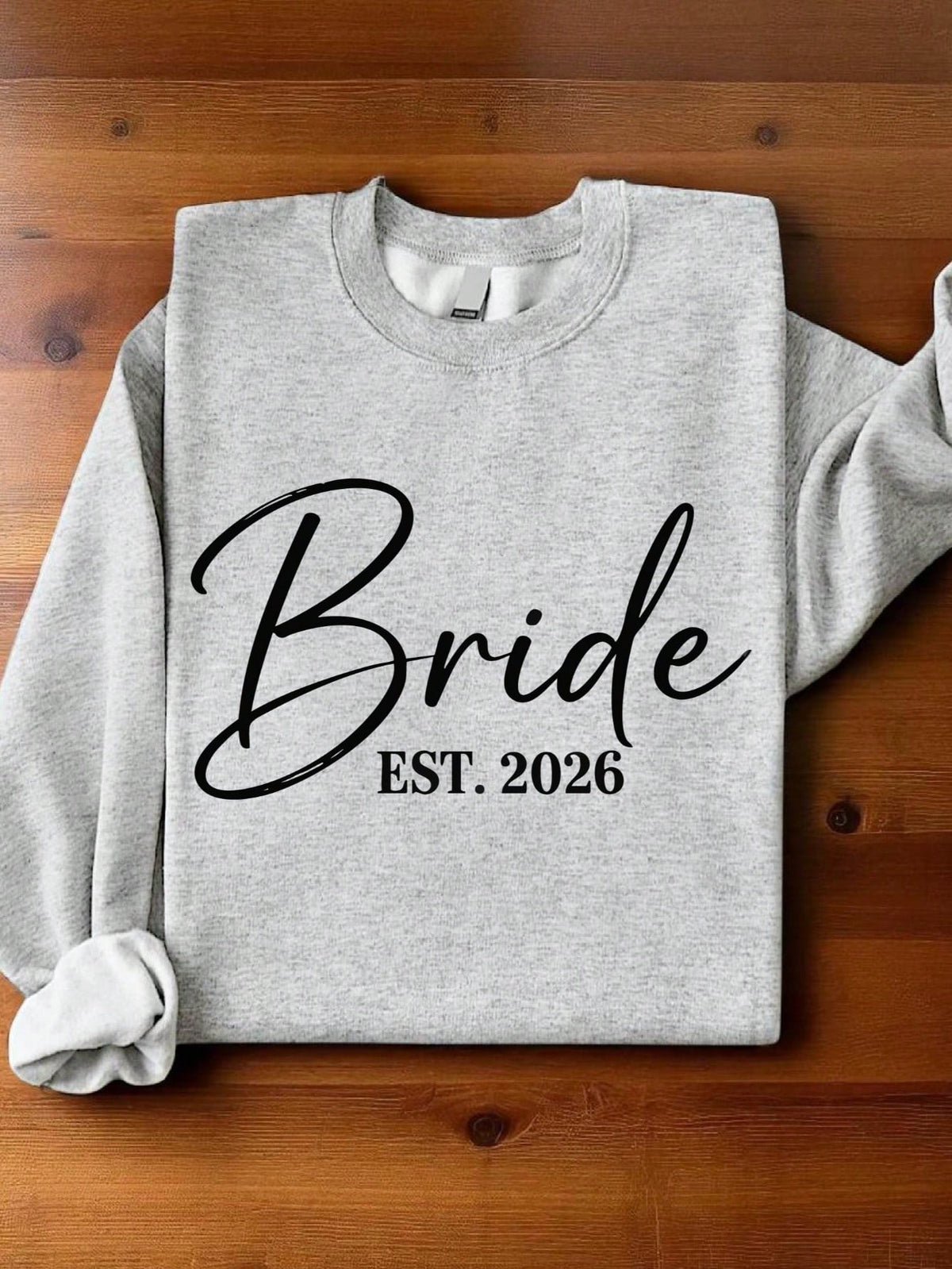 1 PC Bride Groom Est.2026 Sweatshirt