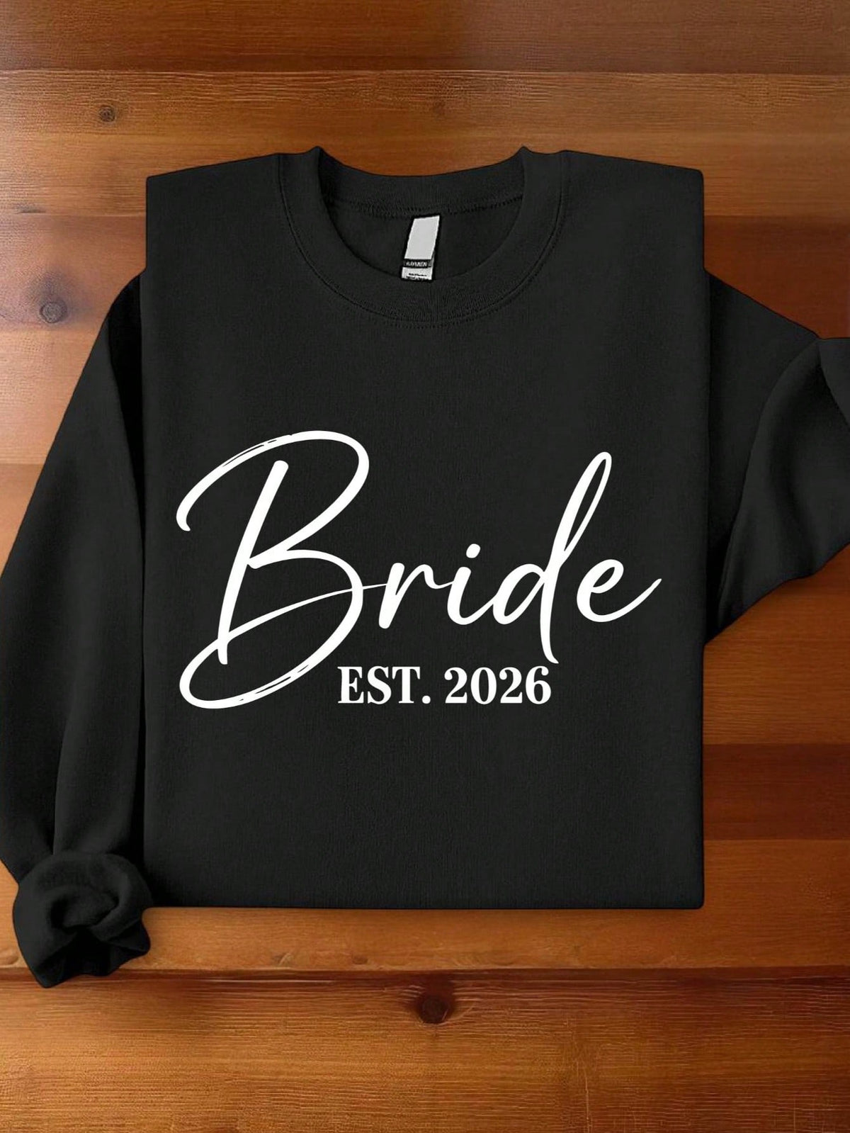 1 PC Bride Groom Est.2026 Sweatshirt
