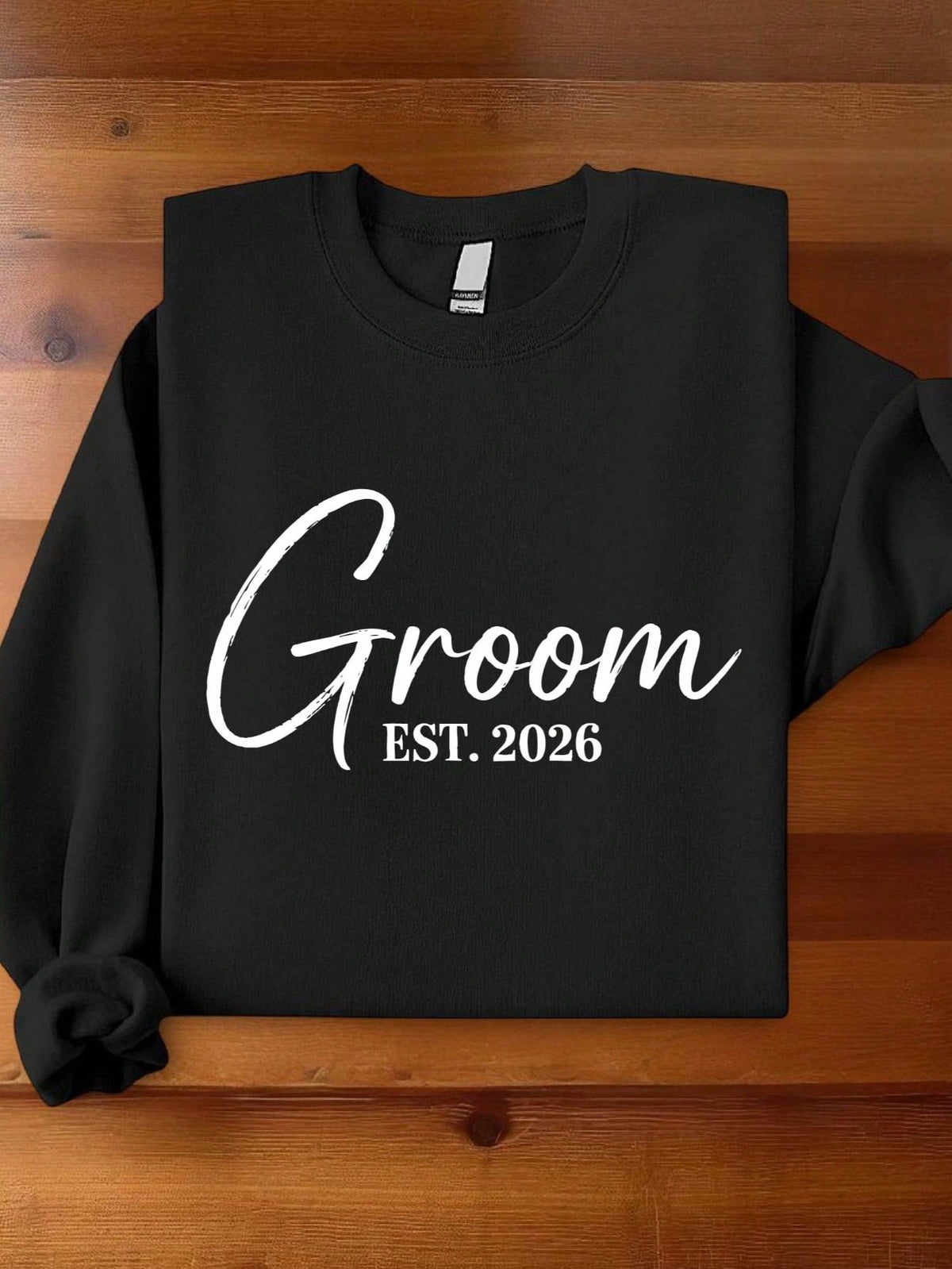 1 PC Bride Groom Est.2026 Sweatshirt