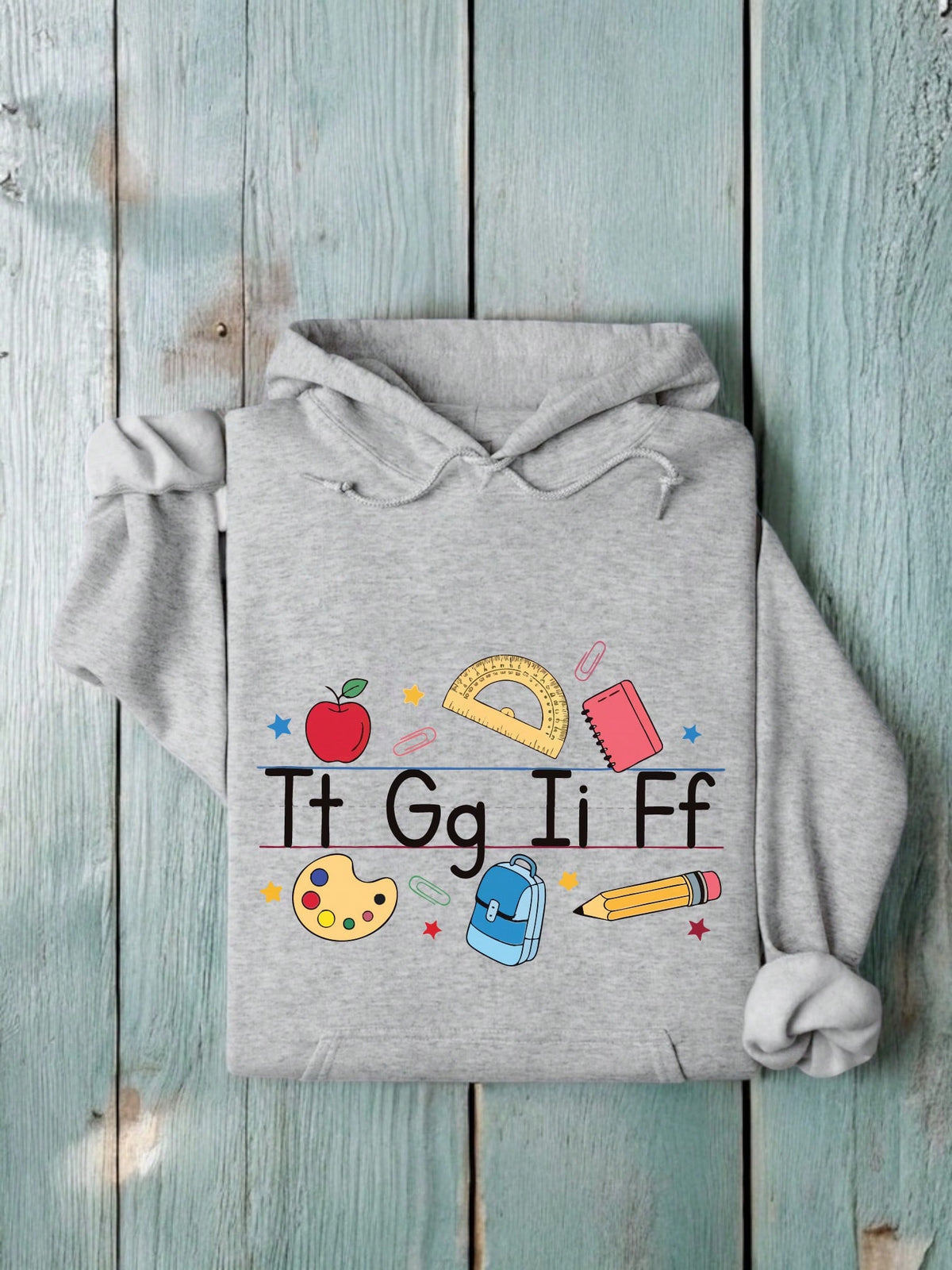 Tt Gg Ii Ff Teacher Unisex Hooded Hoodie