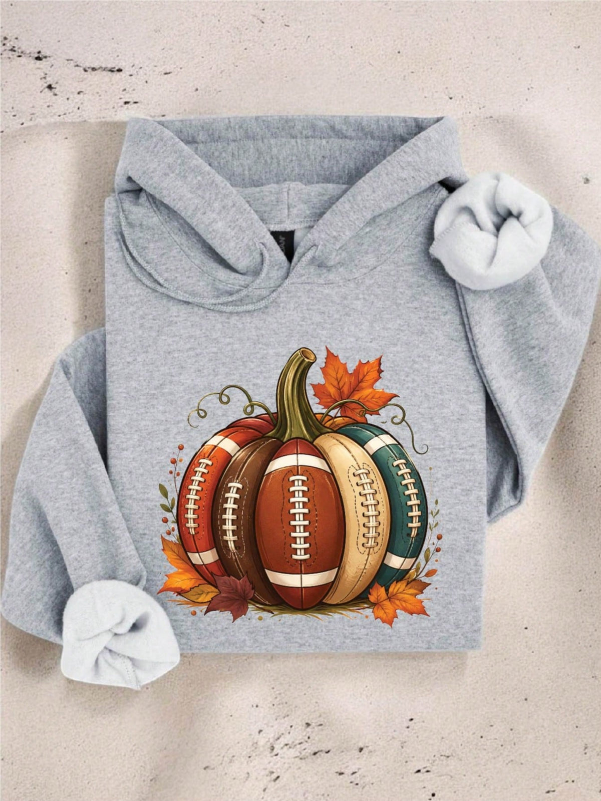 Football Fall Pumpkin Hoodie