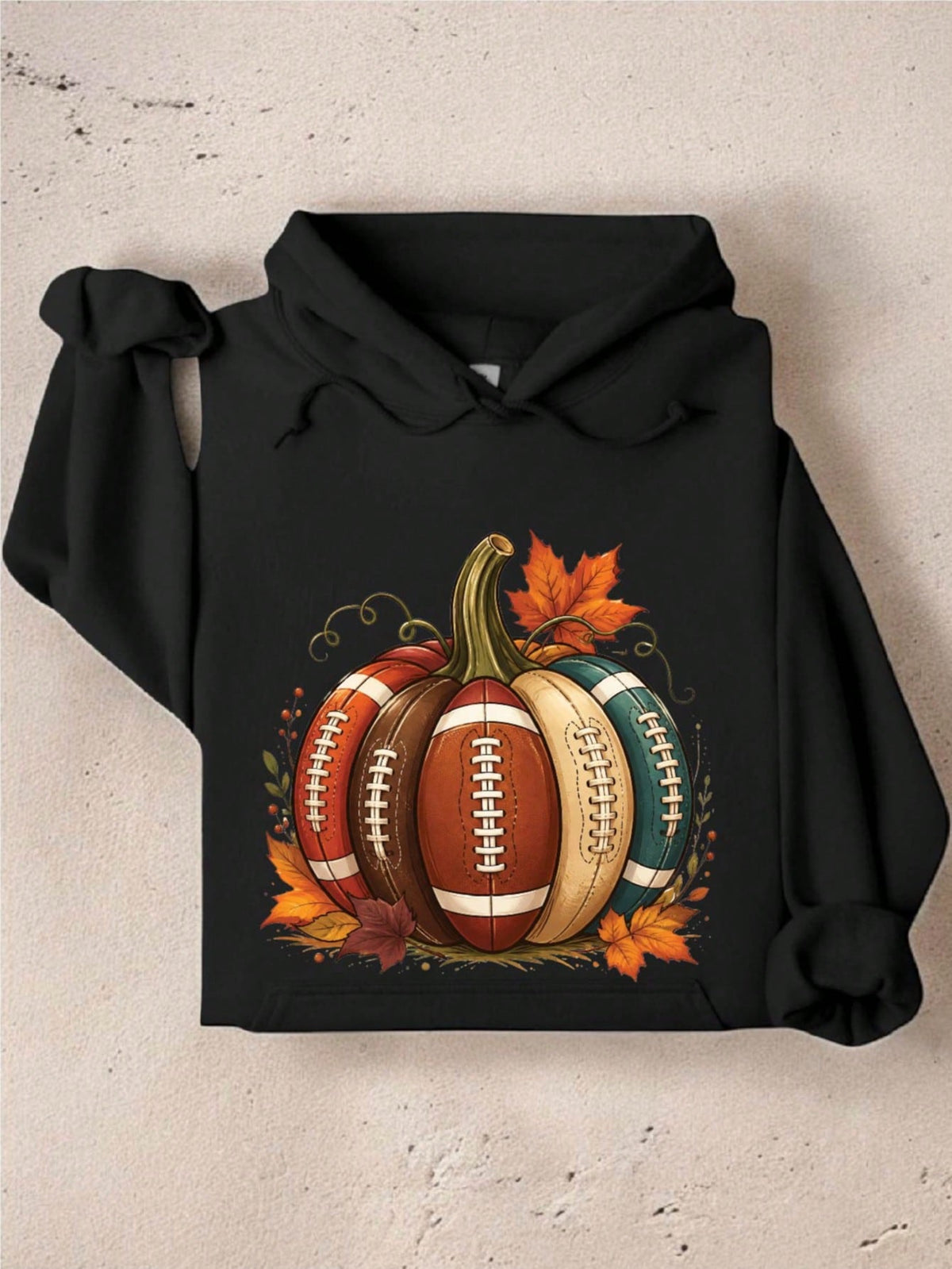 Football Fall Pumpkin Hoodie