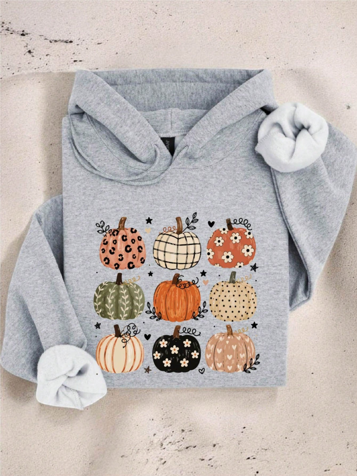 Pattern Pumpkin Hoodie