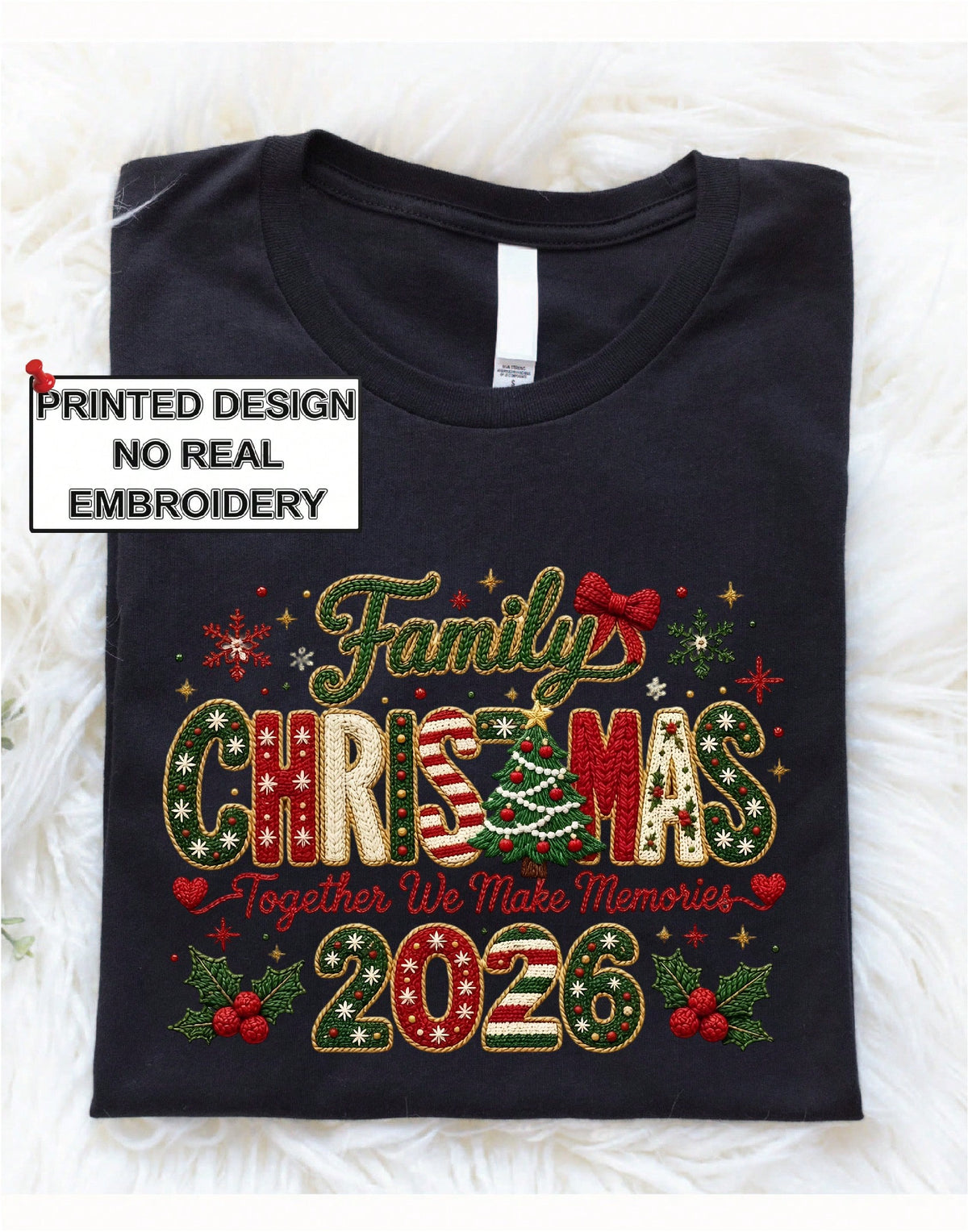 Family Christmas (DTF Graphic Print) T-Shirt