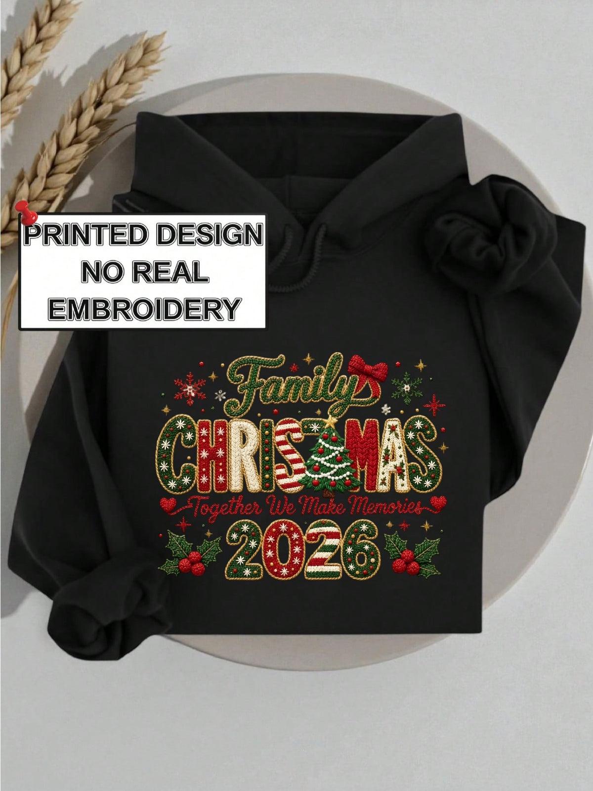 Family Christmas (DTF Graphic Print) Hoodie