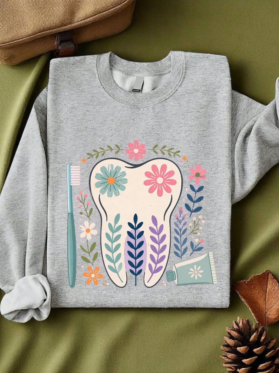 Floral Tooth Unisex Sweatshirt