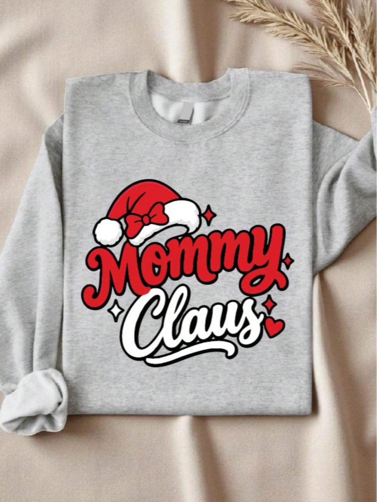 1 PC Mommy Daddy Claus Sweatshirt