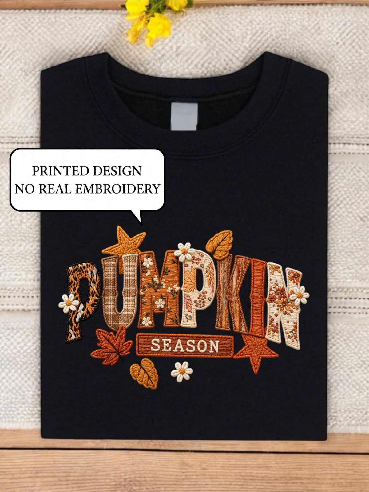 Floral Pumpkin Season (DTF Graphic Print) T-Shirt