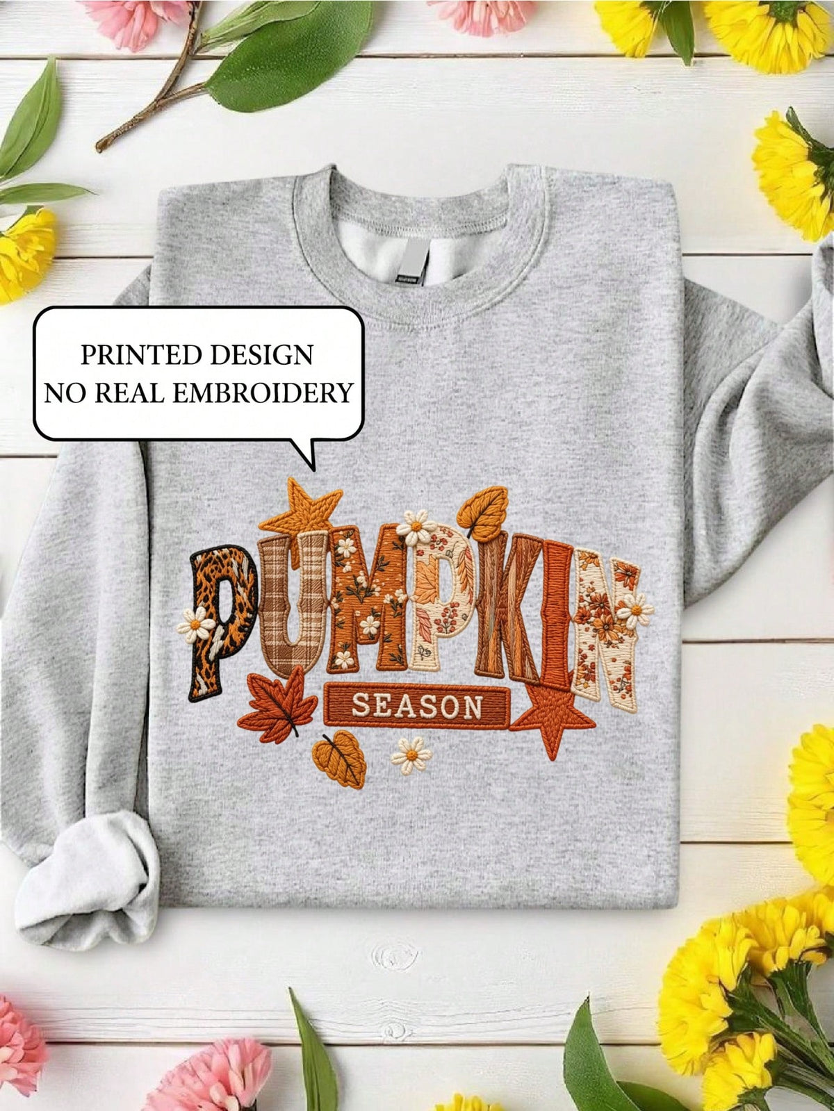 Floral Pumpkin Season (DTF Graphic Print) Sweatshirt