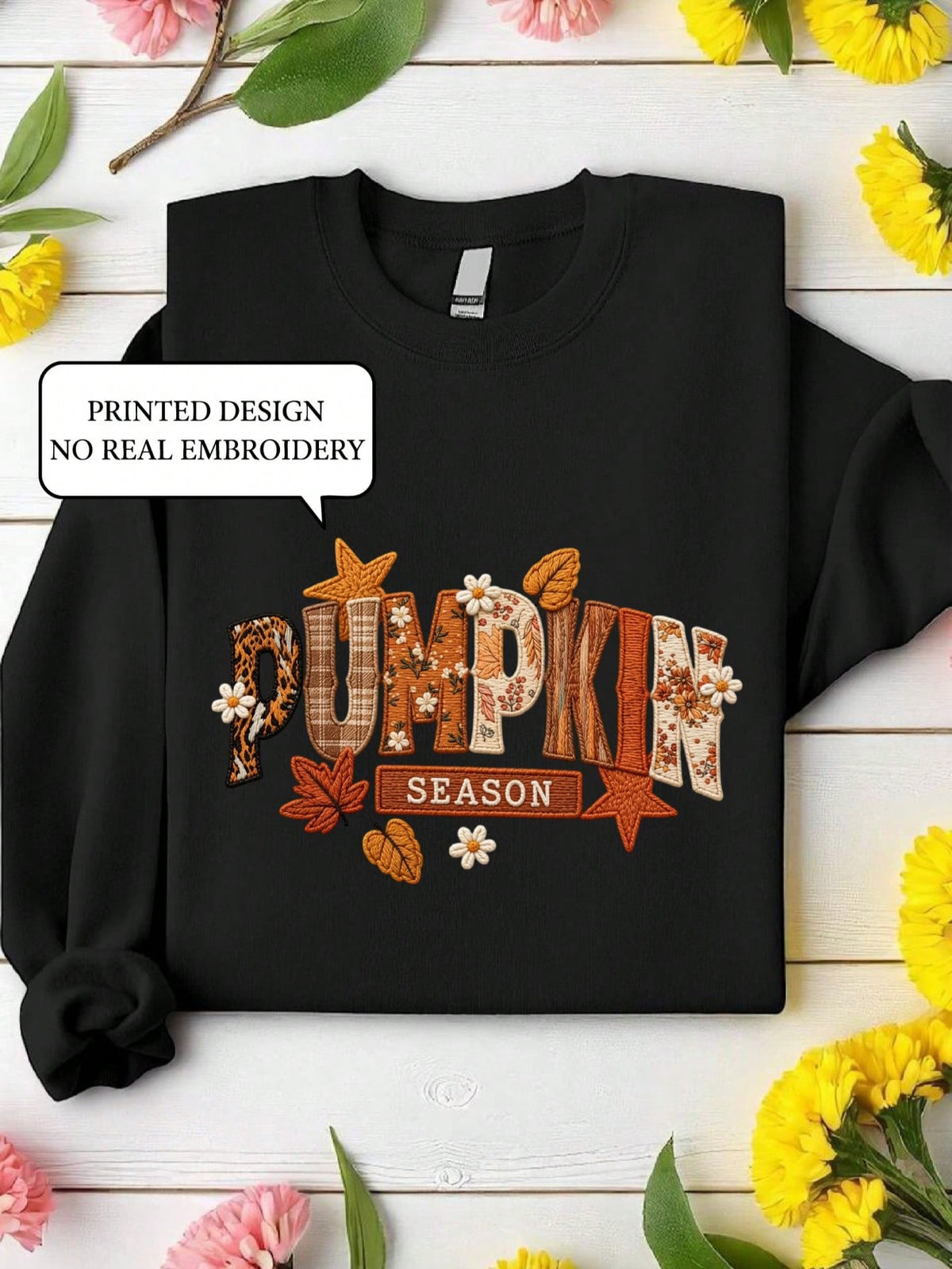 Floral Pumpkin Season (DTF Graphic Print) Sweatshirt