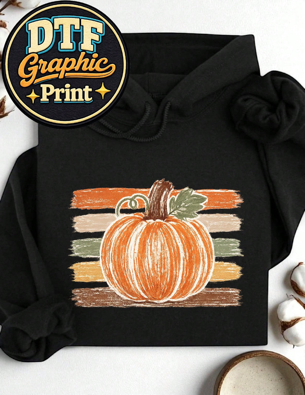 Striped Pumpkin Hoodie