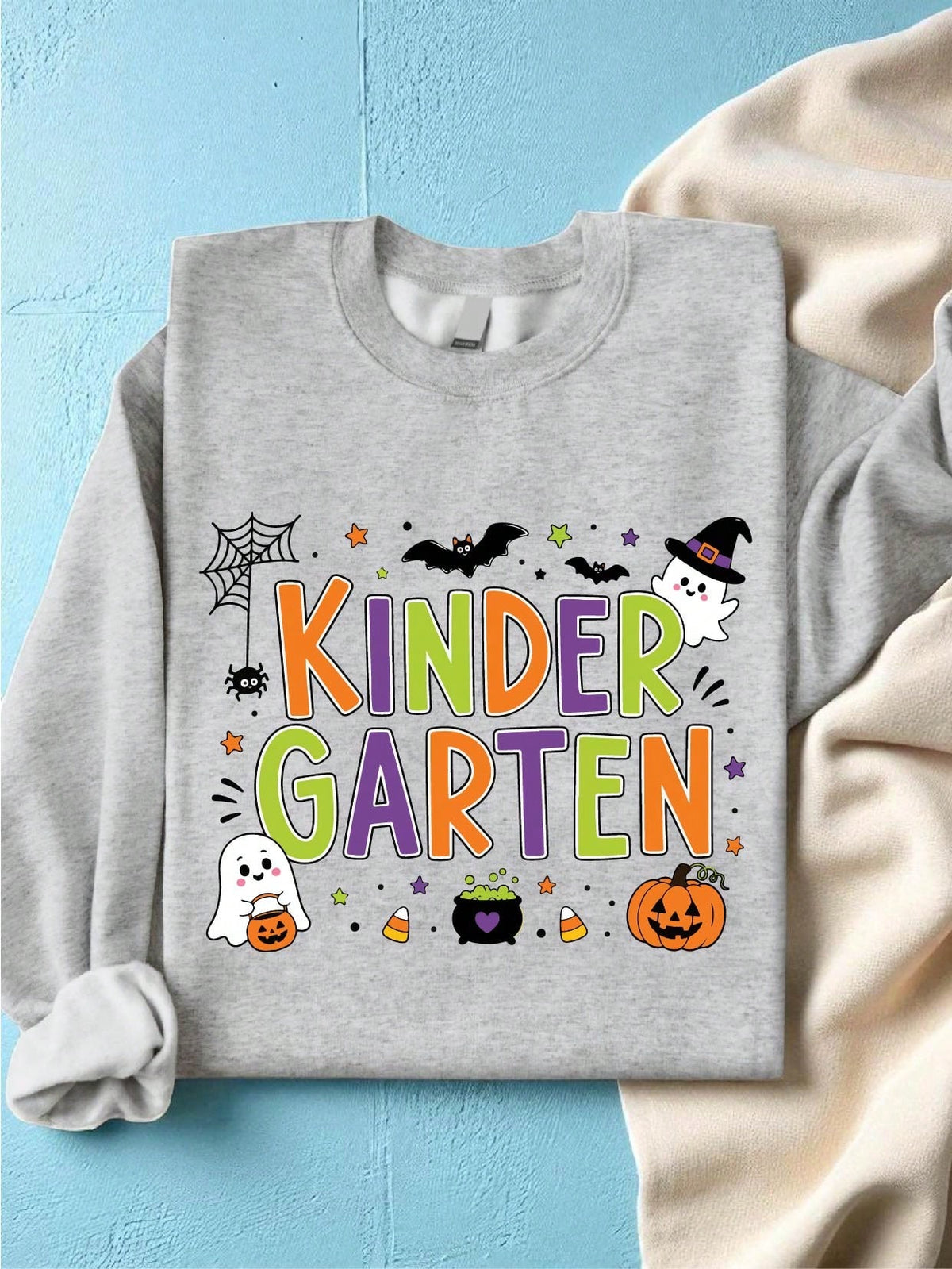 Halloween Kindergarten Teacher Sweatshirt