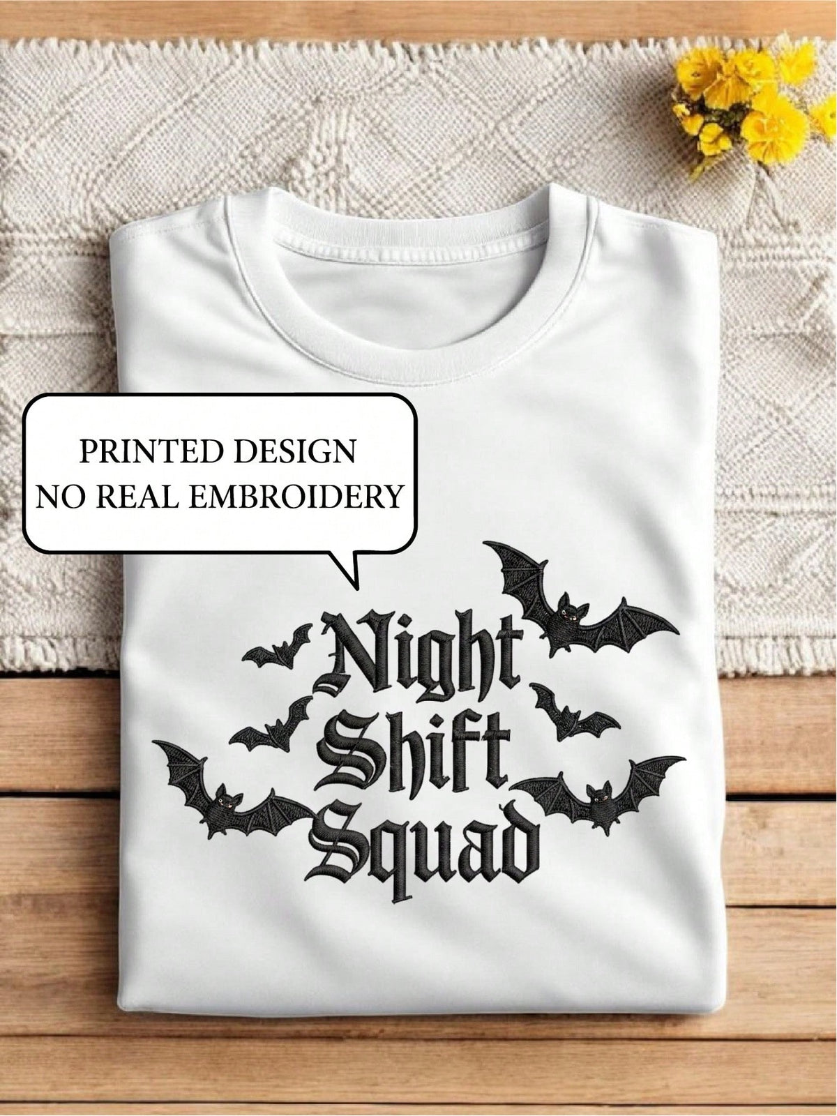 Night Shift Crew (DTF Graphic Print) T-Shirt