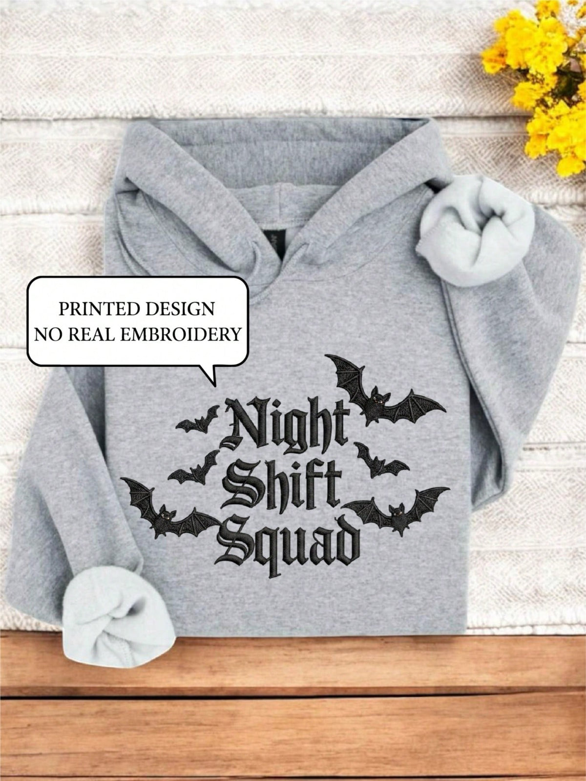 Night Shift Crew (DTF Graphic Print) Hoodie