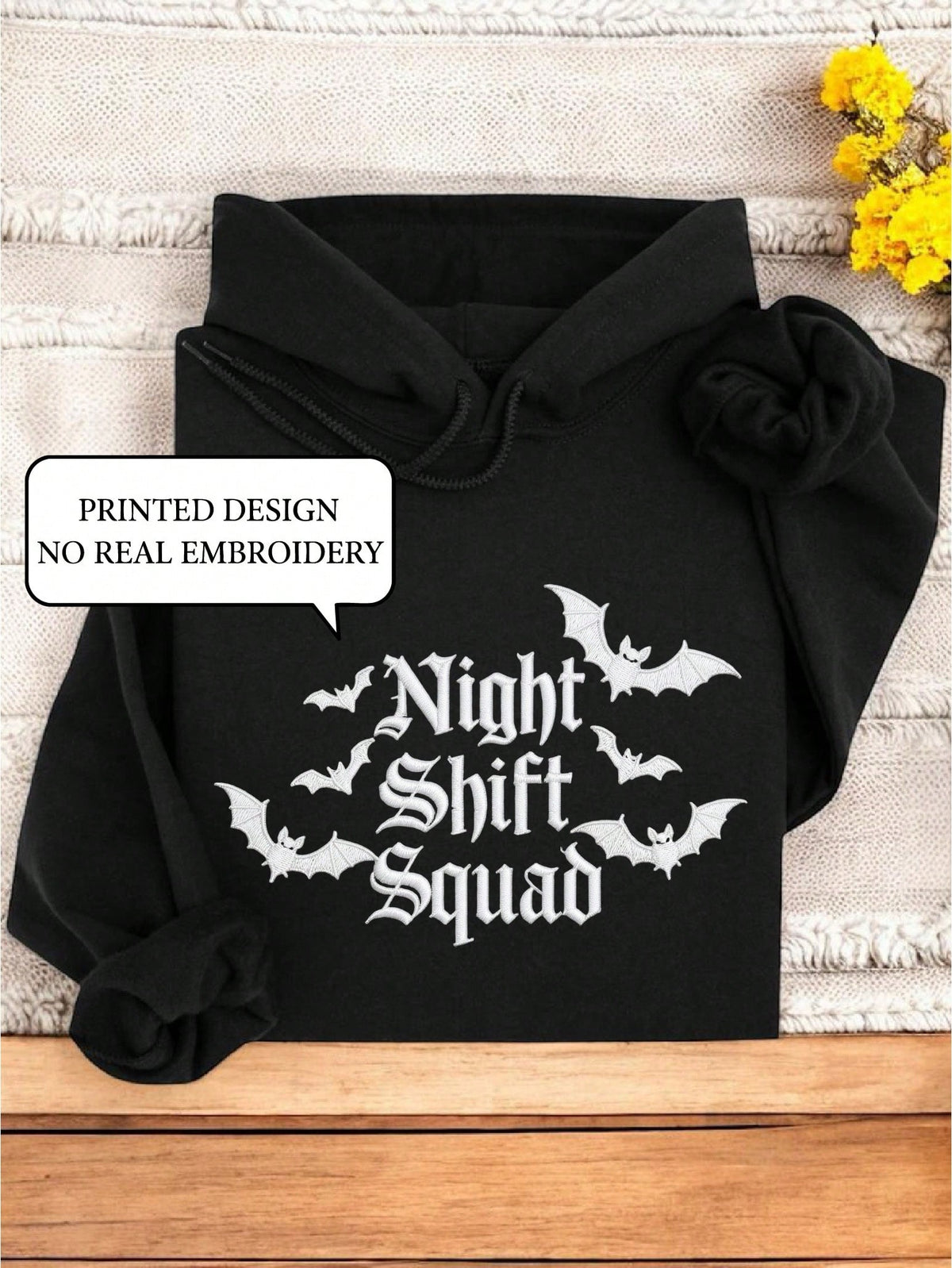 Night Shift Crew (DTF Graphic Print) Hoodie