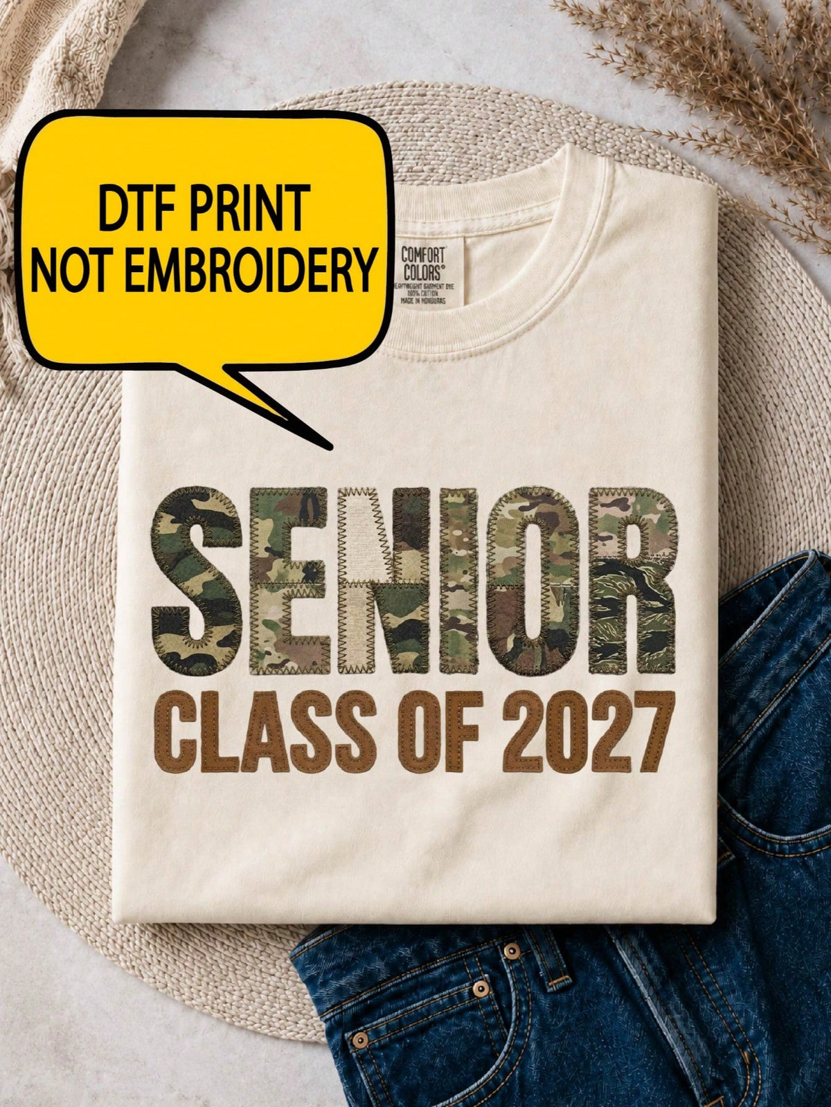 Senior Class Of 2027 Print T-Shirt