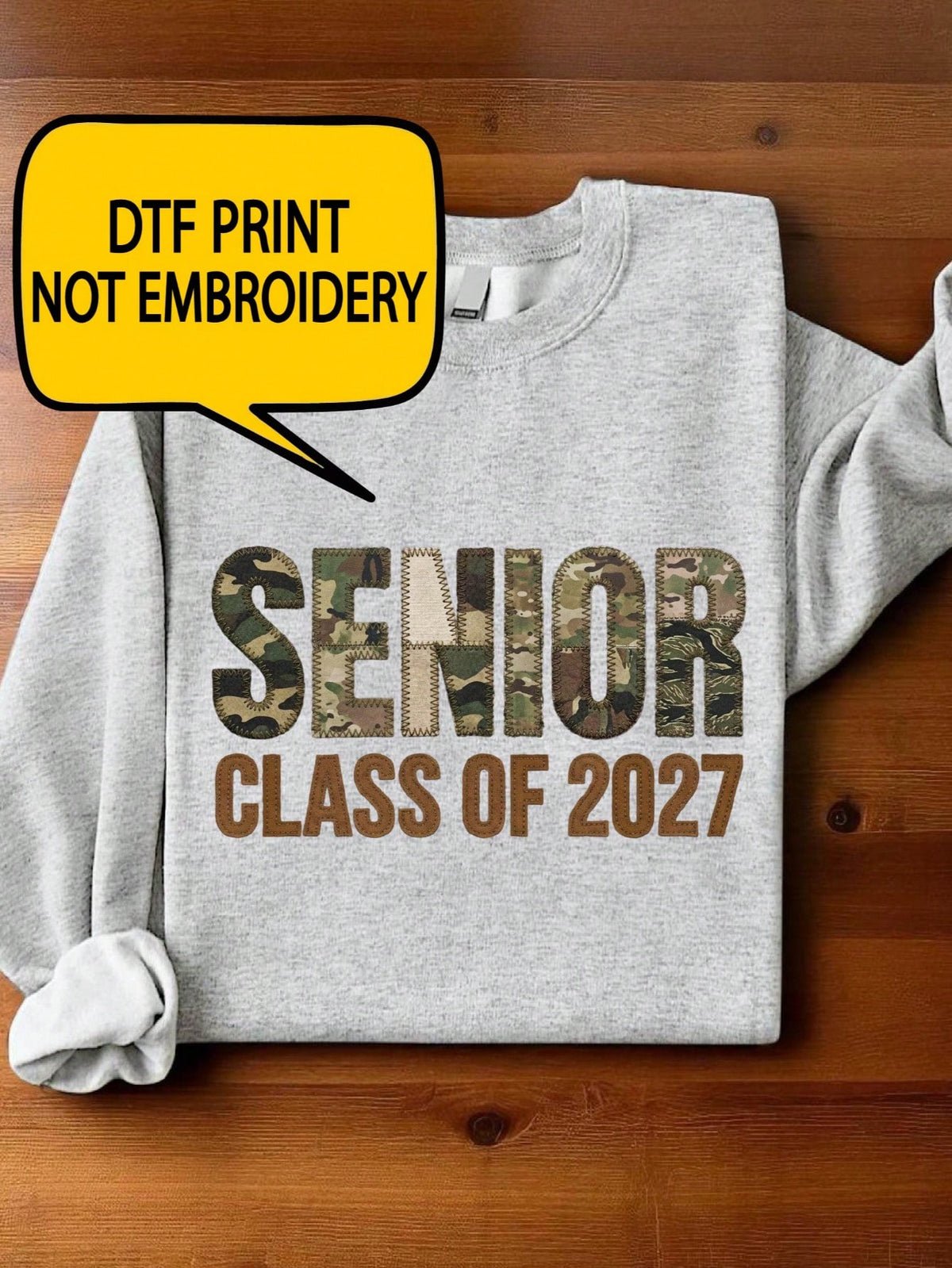 Senior Class Of 2027 Print Sweatshirt