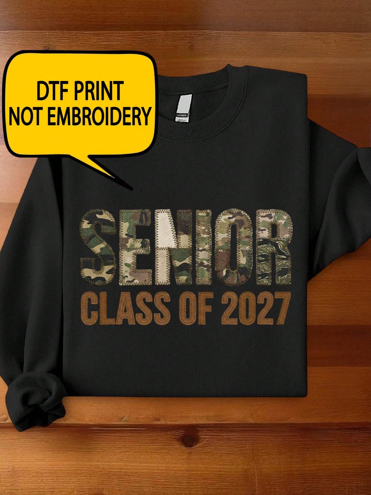 Senior Class Of 2027 Print Sweatshirt