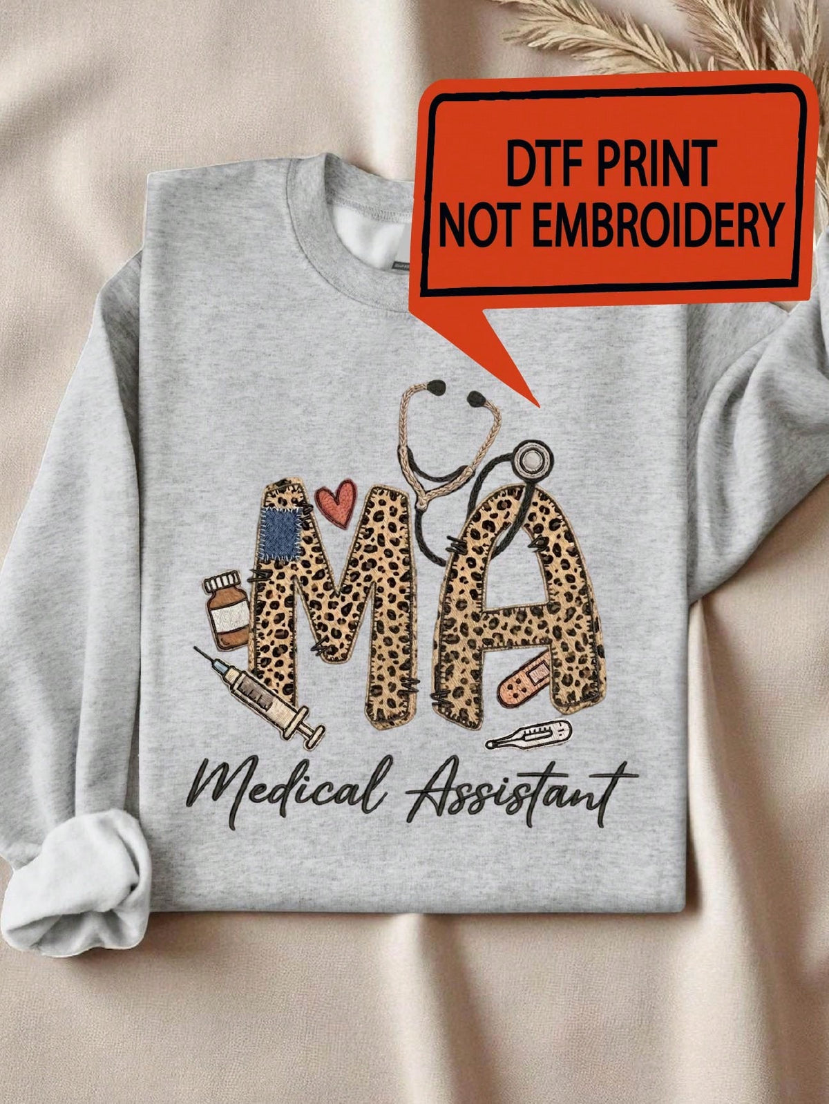 Leopard Medical Assistant Sweatshirt