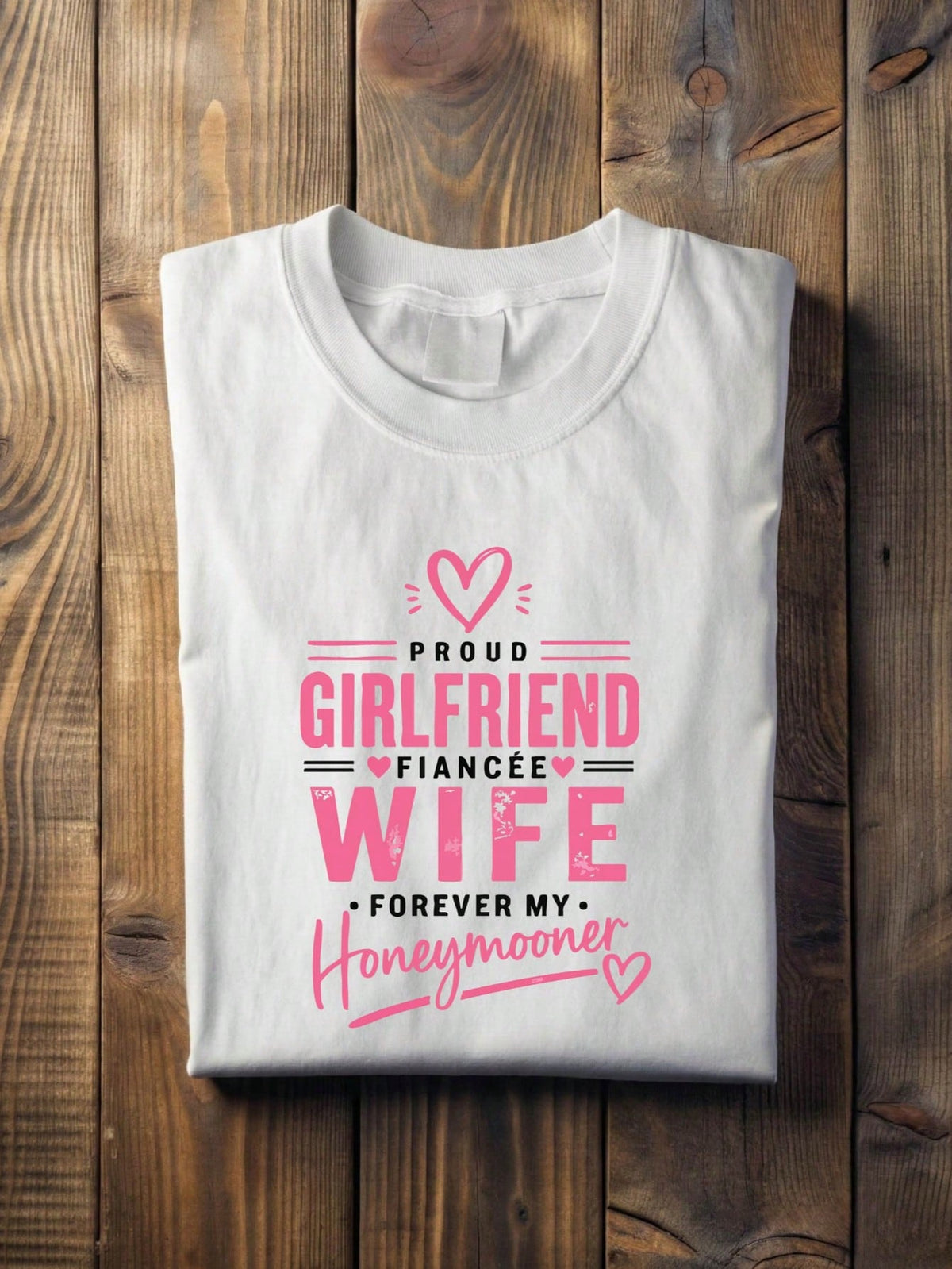 1 PC Wife Husband Honeymooner T-Shirt