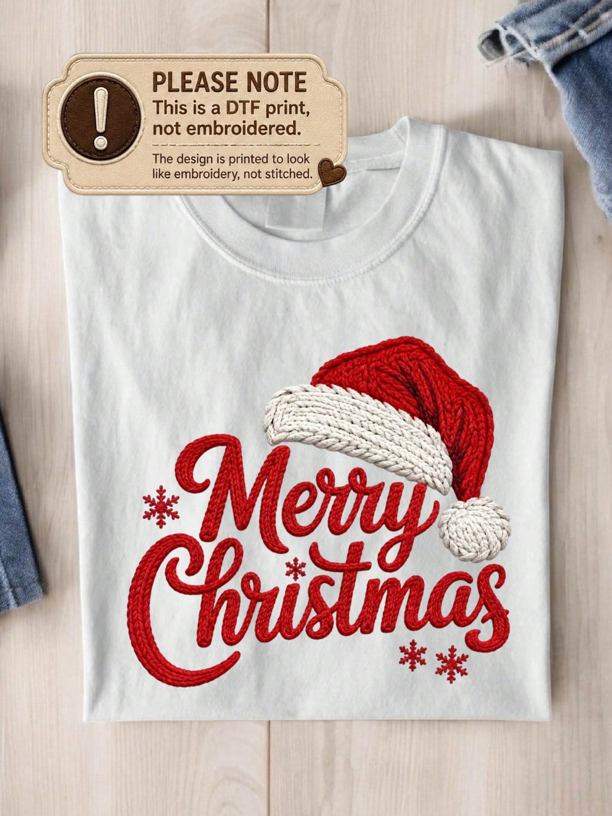 Merry Christmas (DTF Graphic Print) T-Shirt