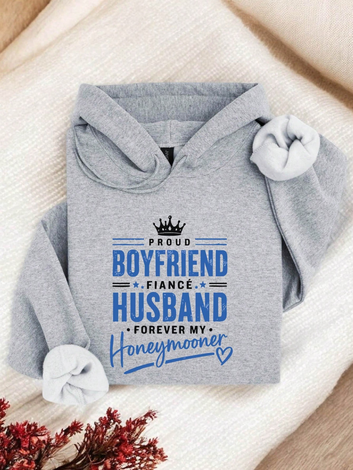 1 PC Wife Husband Honeymooner Hoodie