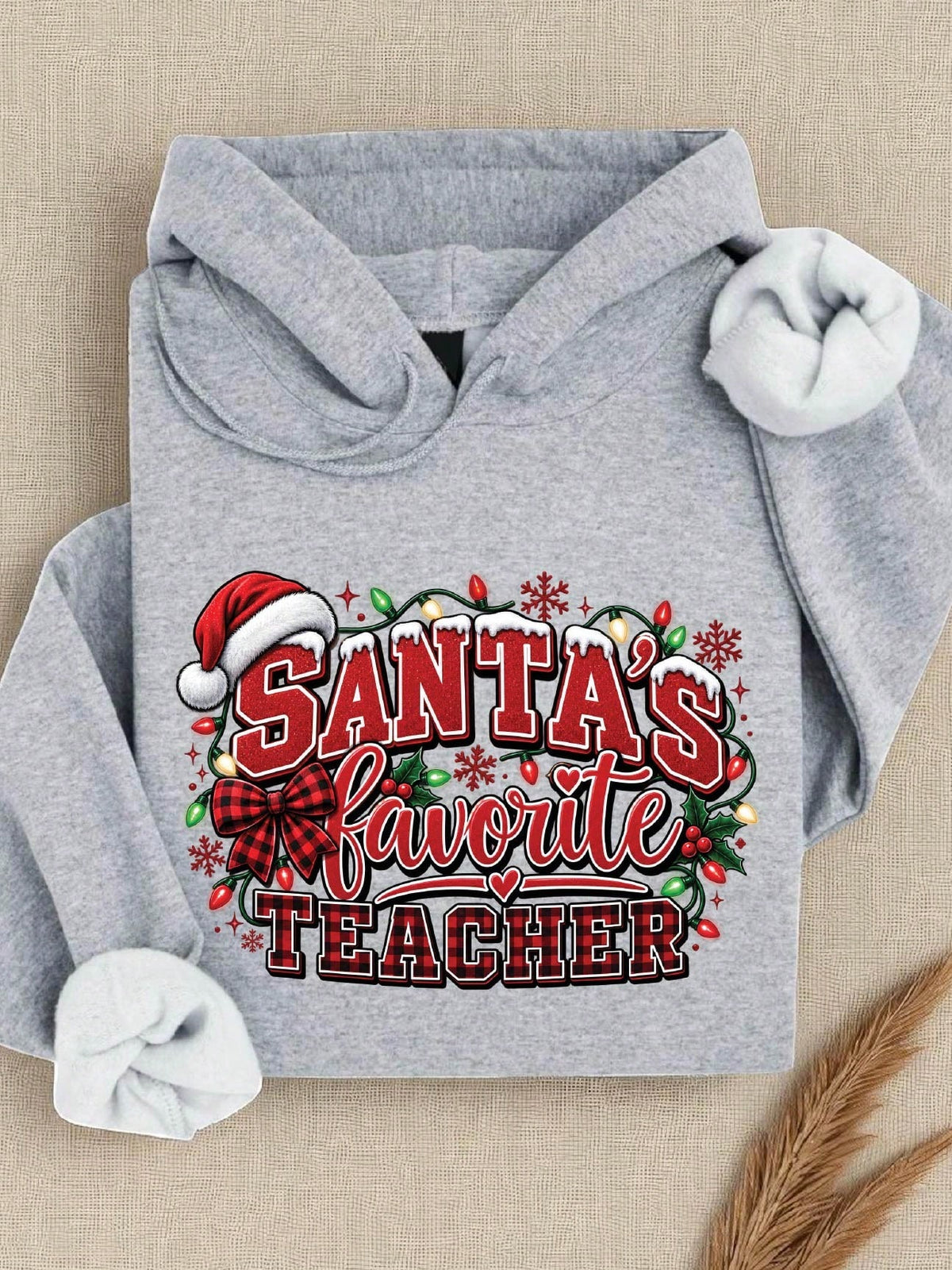 Santa's Favorite Teacher Hoodie