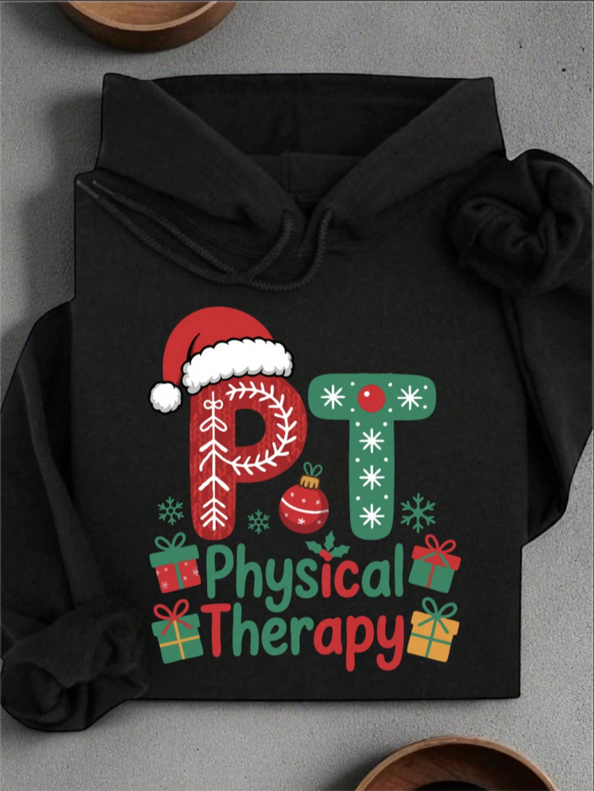 Christmas Physical Therapy Unisex Hooded Hoodie