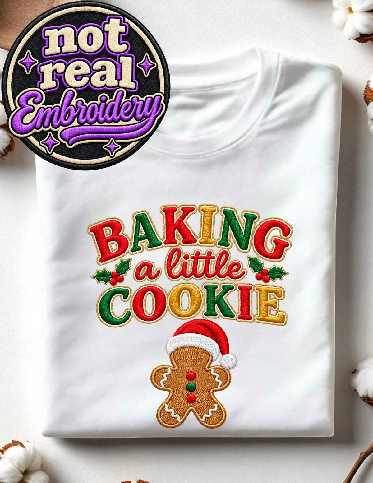 Baking A Little Cookie (DTF Graphic Print) T-Shirt