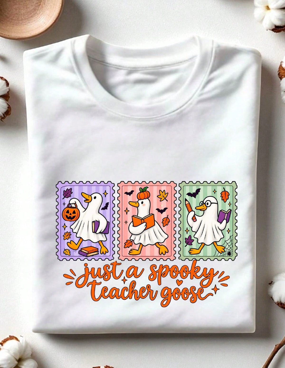 Just A Spooky Teacher Goose T-Shirt