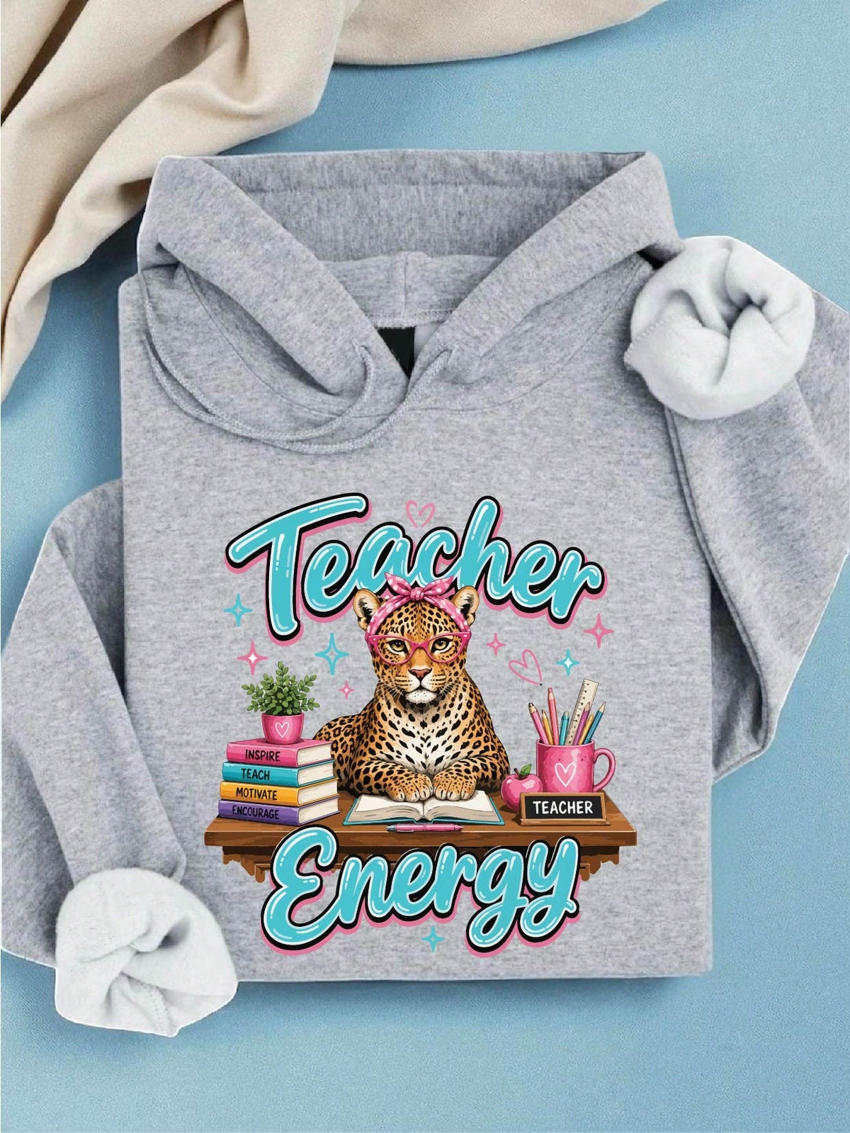 Leopard Teacher Hoodie