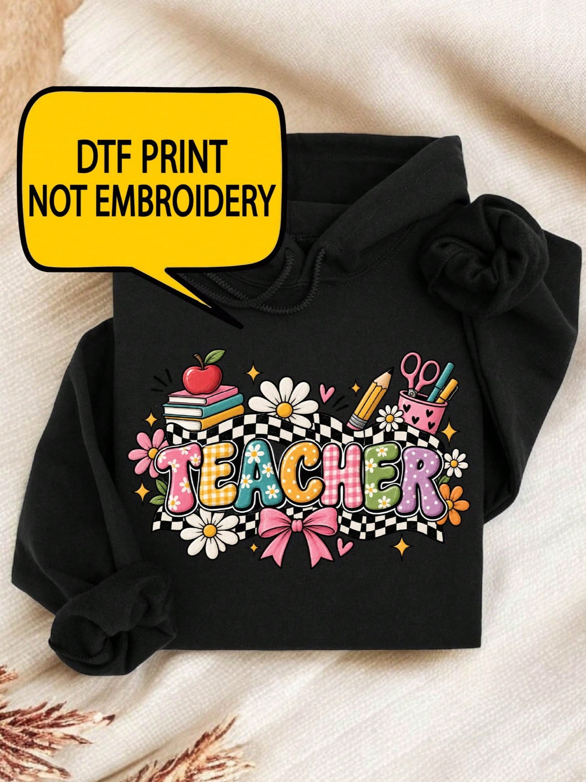 Teacher Print Hoodie