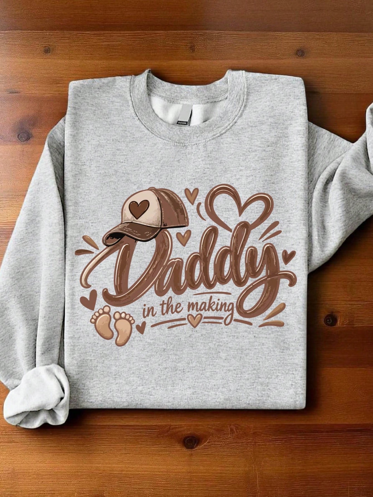 1 PC Mommy Daddy In The Making Sweatshirt