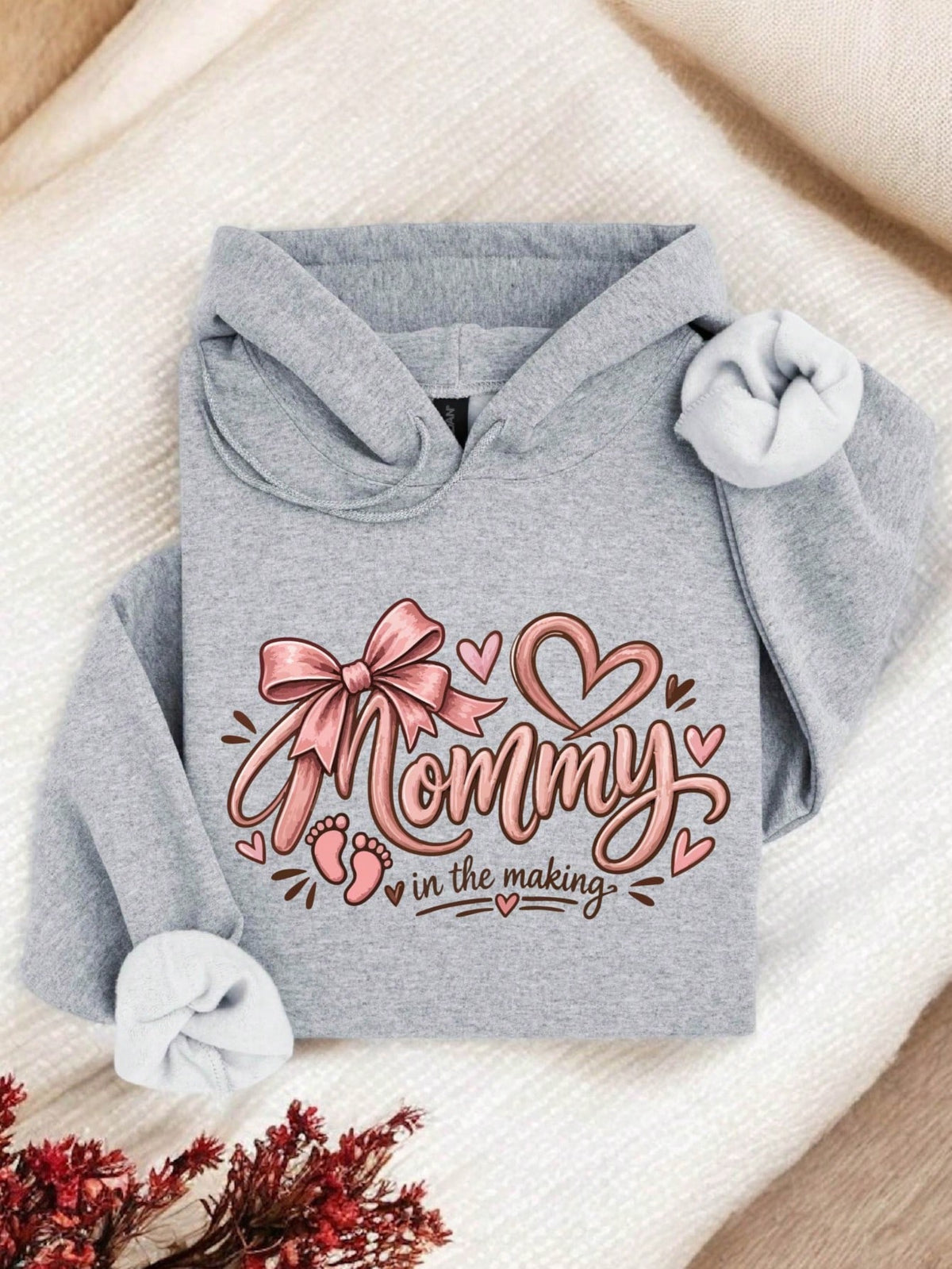 1 PC Mommy Daddy In The Making Hoodie