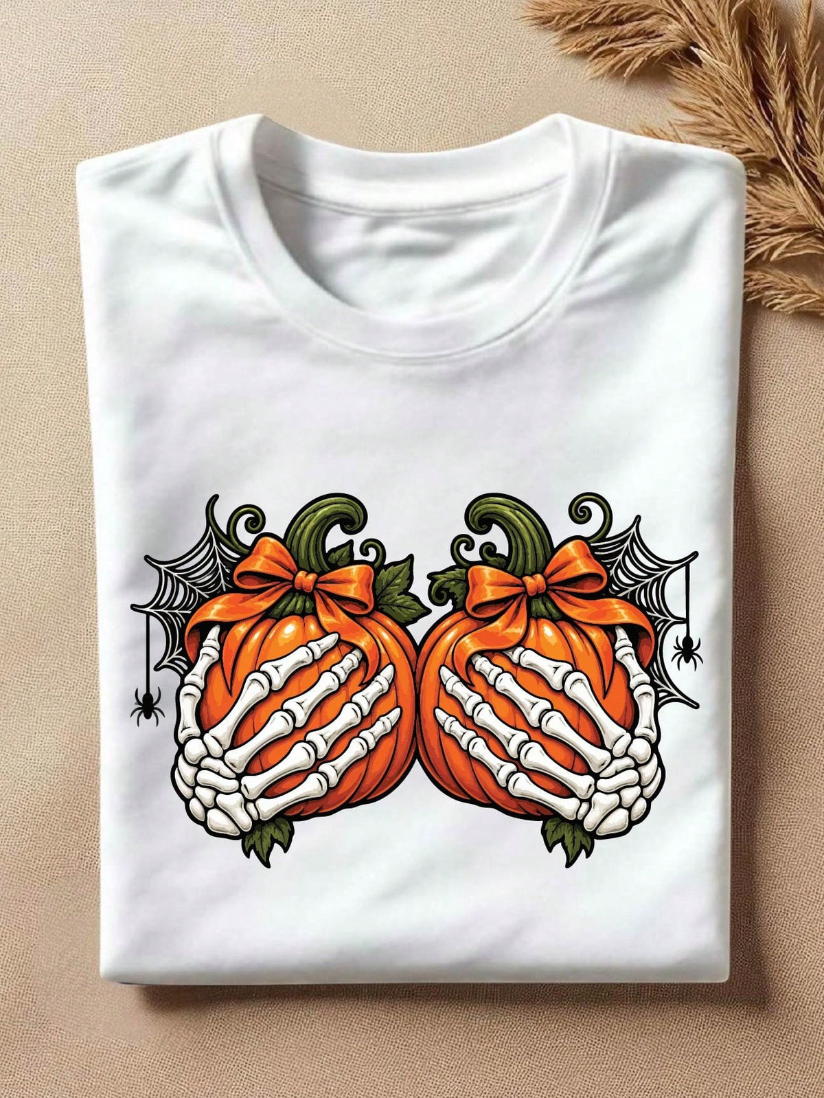 Skeleton Hands Pumpkin T-Shirt