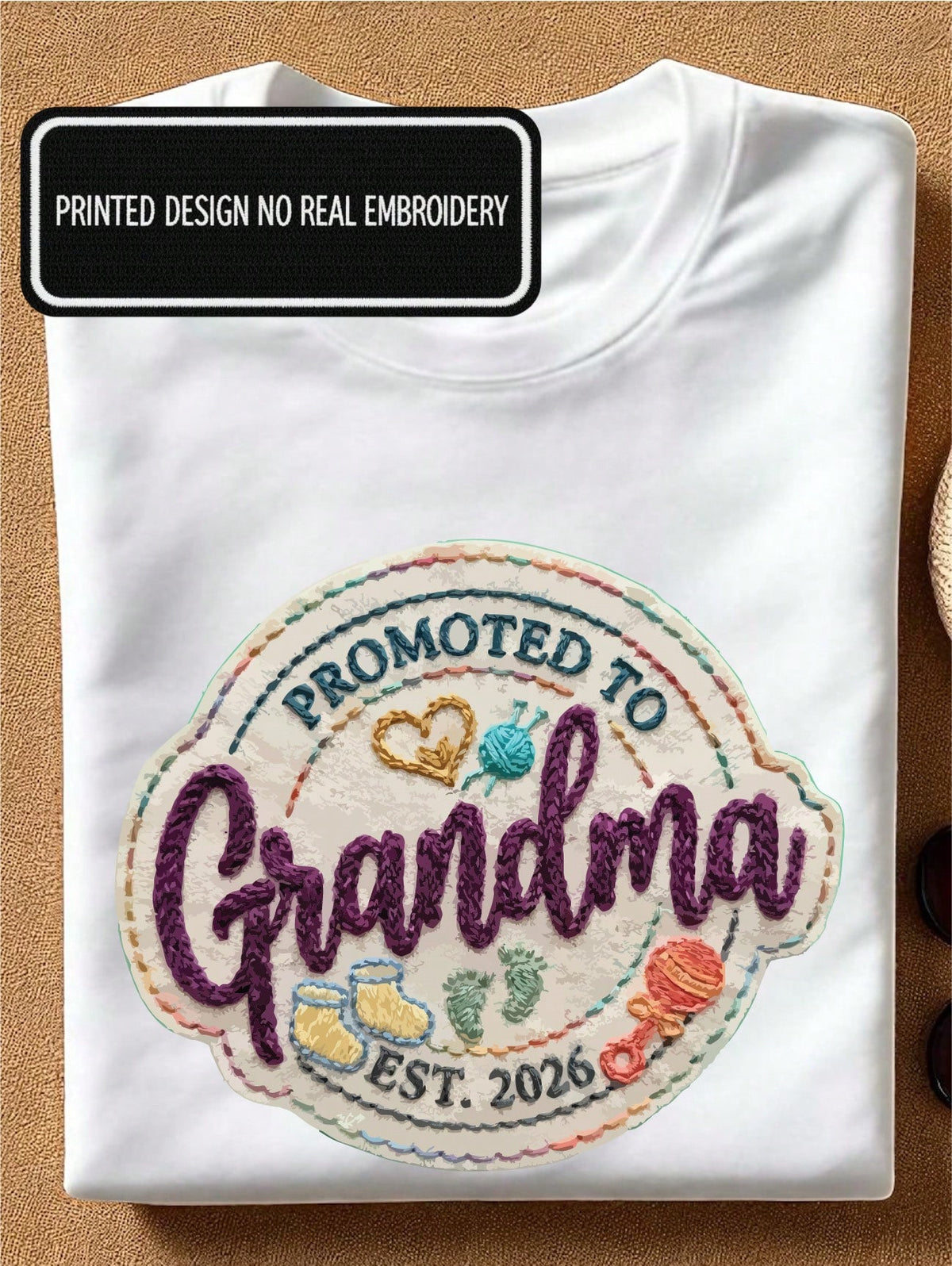Promoted To Grandma 2026 T-Shirt