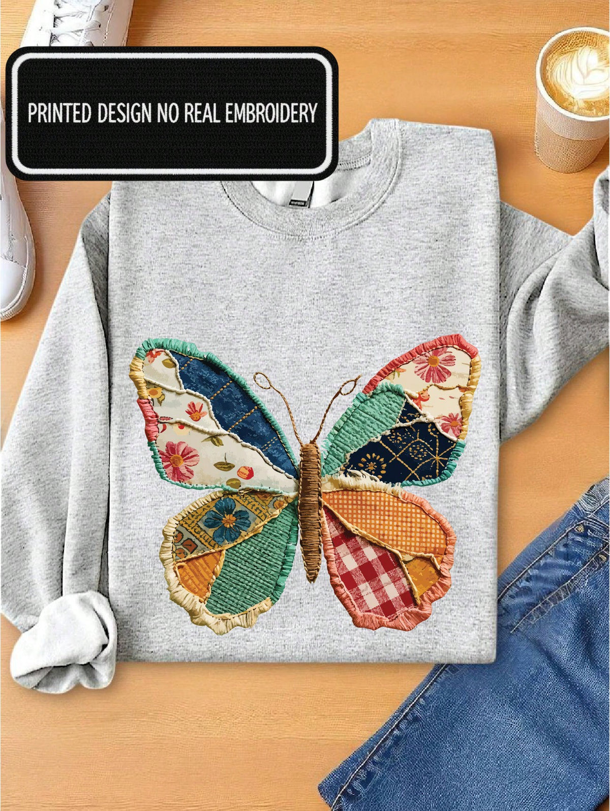 Faux Butterfly Sweatshirt