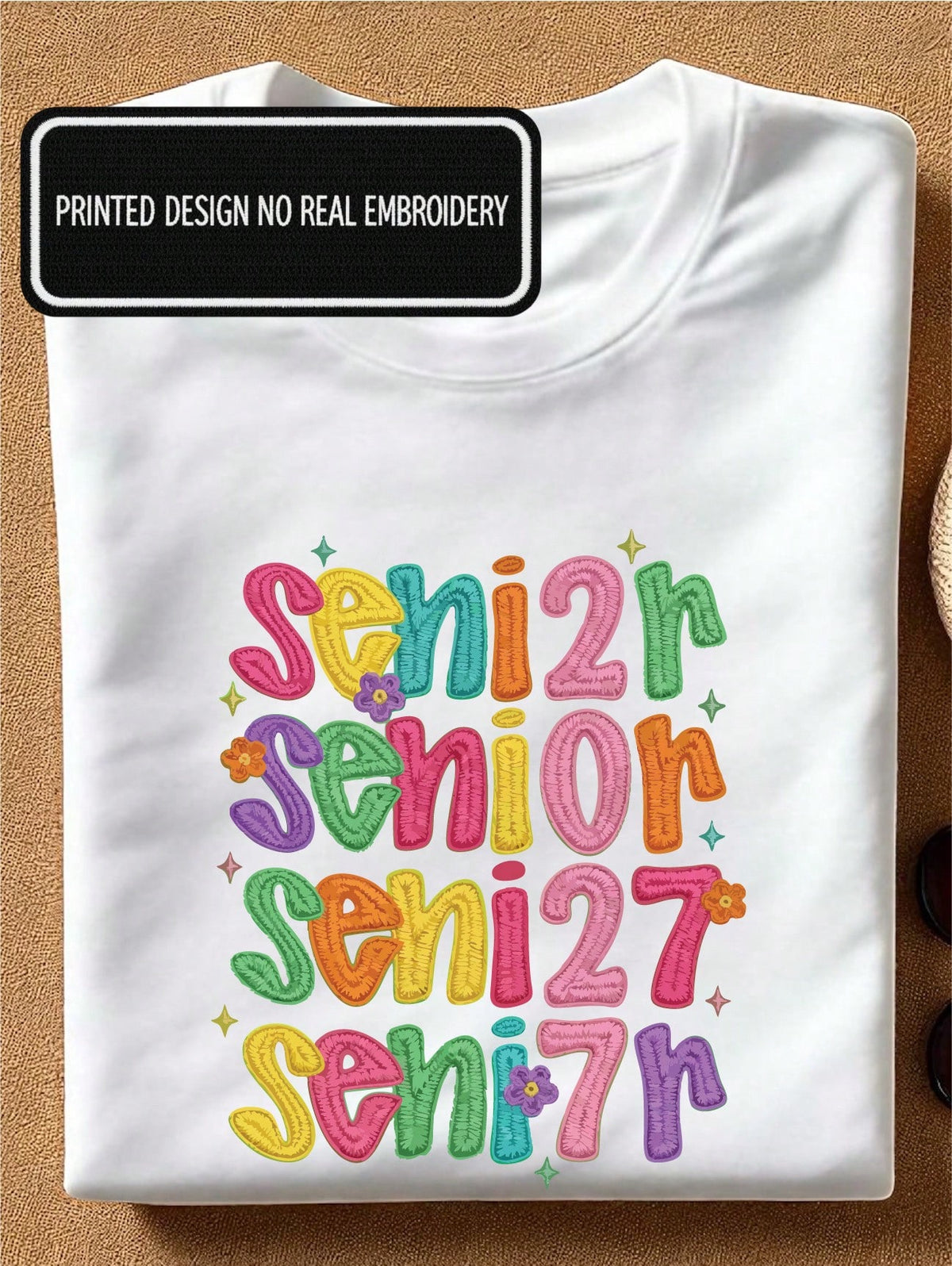 Senior 2027 Faux Yarn T-Shirt