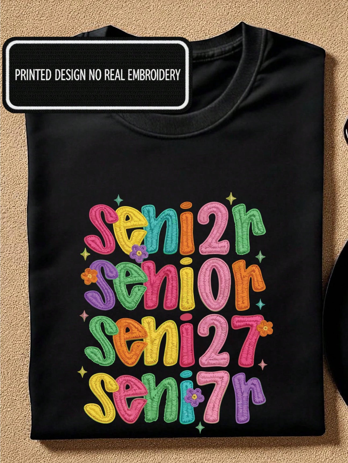 Senior 2027 Faux Yarn T-Shirt