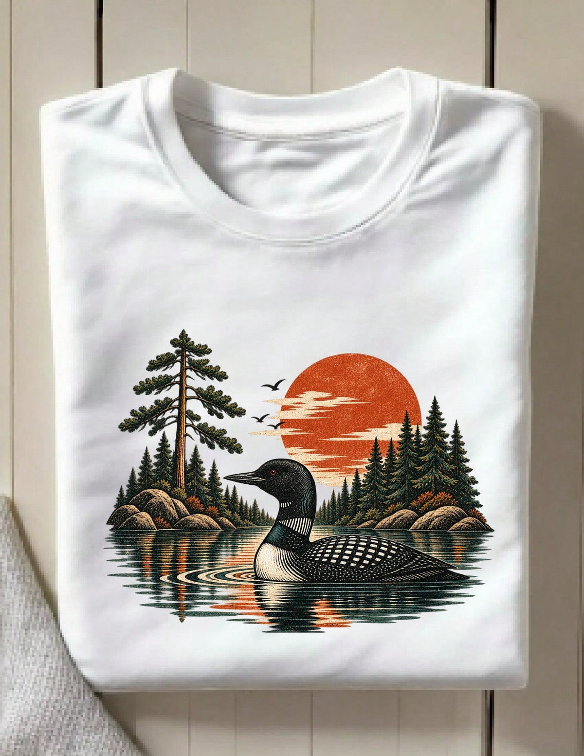 Vintage Loon Lake Nature T-Shirt