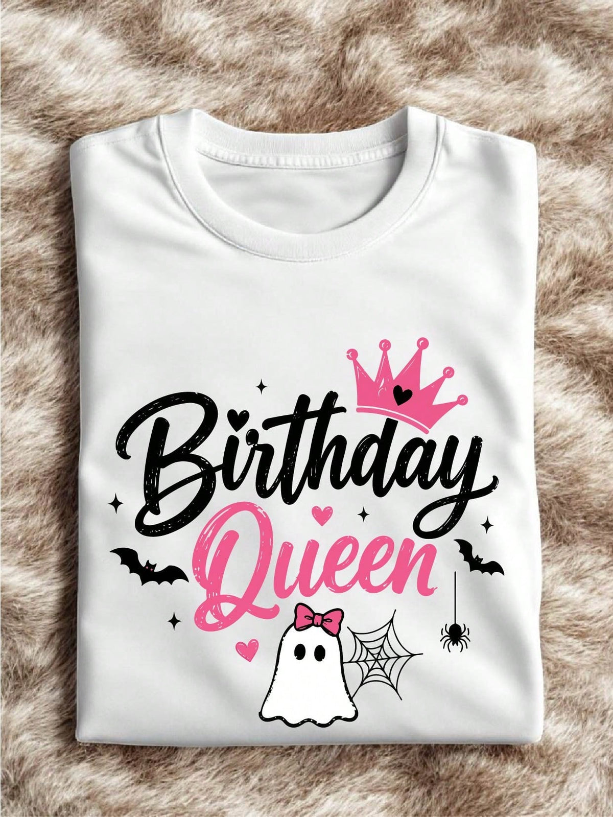 1 PC Halloween Birthday Queen T-Shirt