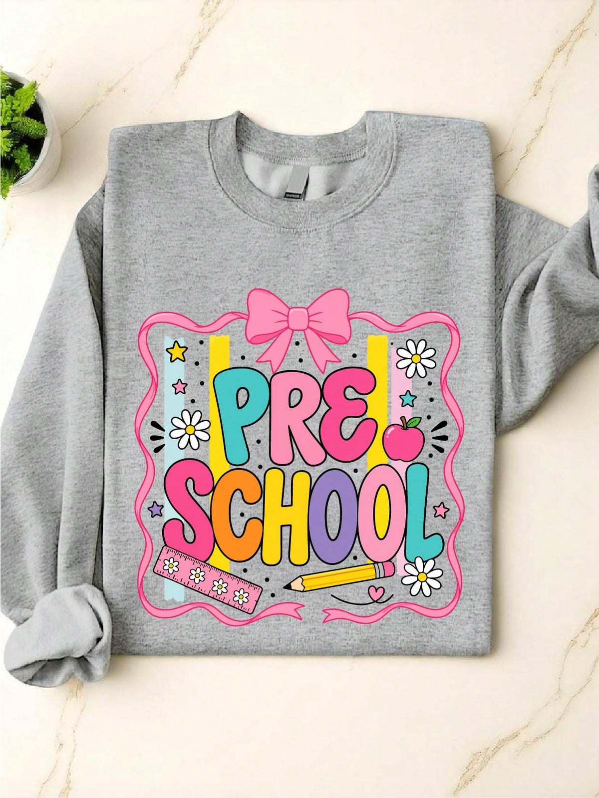 Pre-School Coquette Bow Sweatshirt