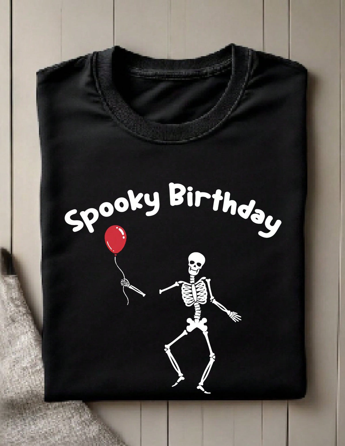 Skeleton Spooky Birthday T-Shirt