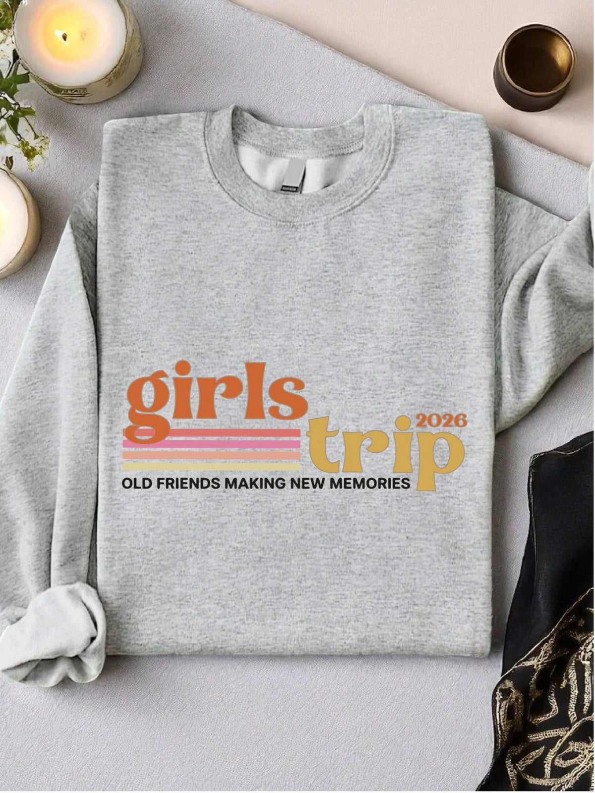 Vintage Girls Trip 2026 Sweatshirt