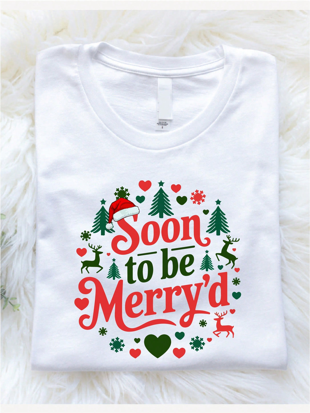 Retro Christmas Engaged T-Shirt