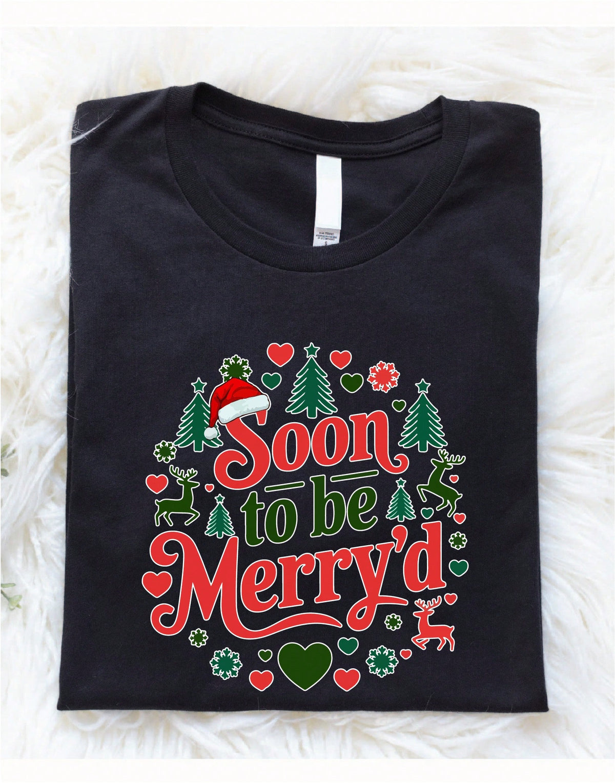Retro Christmas Engaged T-Shirt